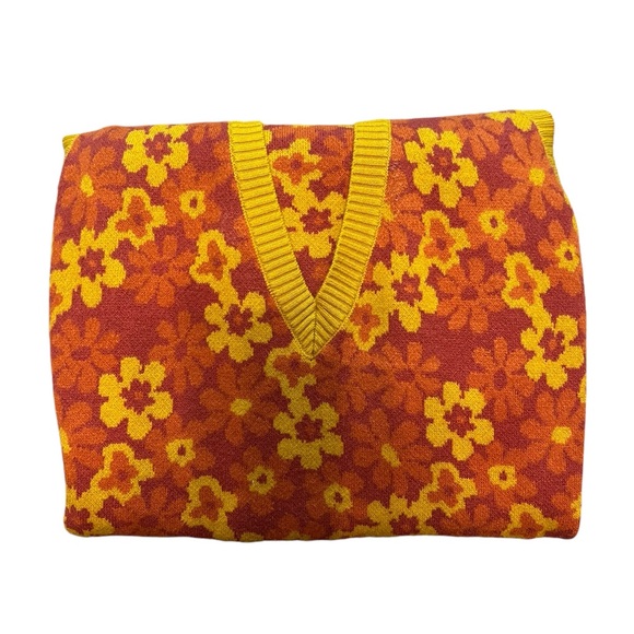 Nasty Gal Floral V Neck Collar Knitted Mini Dress‎ - Picture 5 of 12